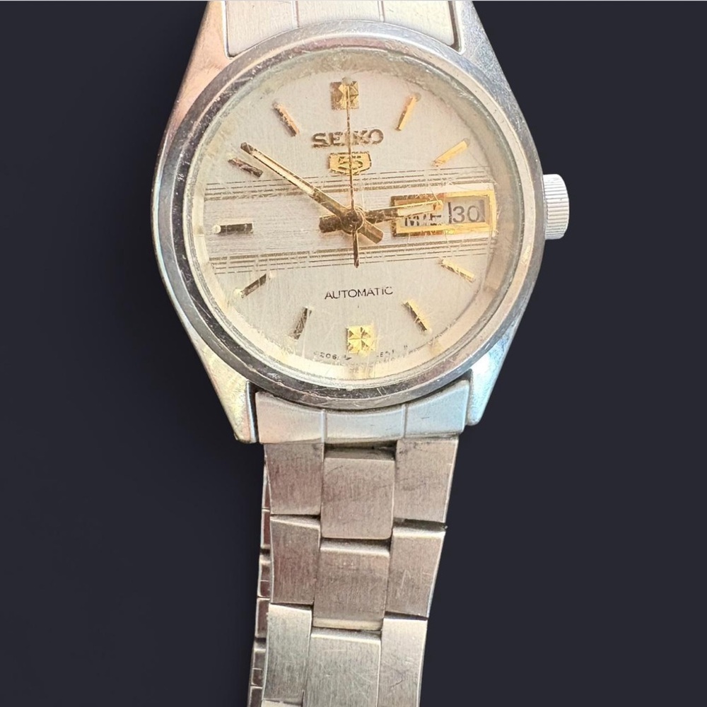 Vintage Seiko Silver and Gold-Tone Automatic Women’s Watch
